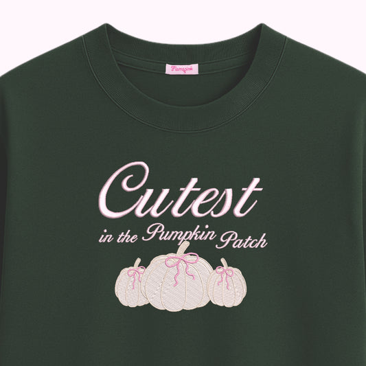 Cutest in the Pumpkin Patch Embroidered T-Shirt