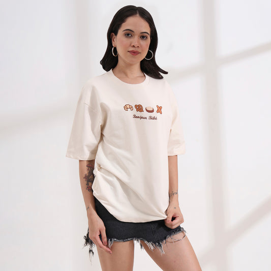 Bonjour Bébé Embroidered T-Shirt