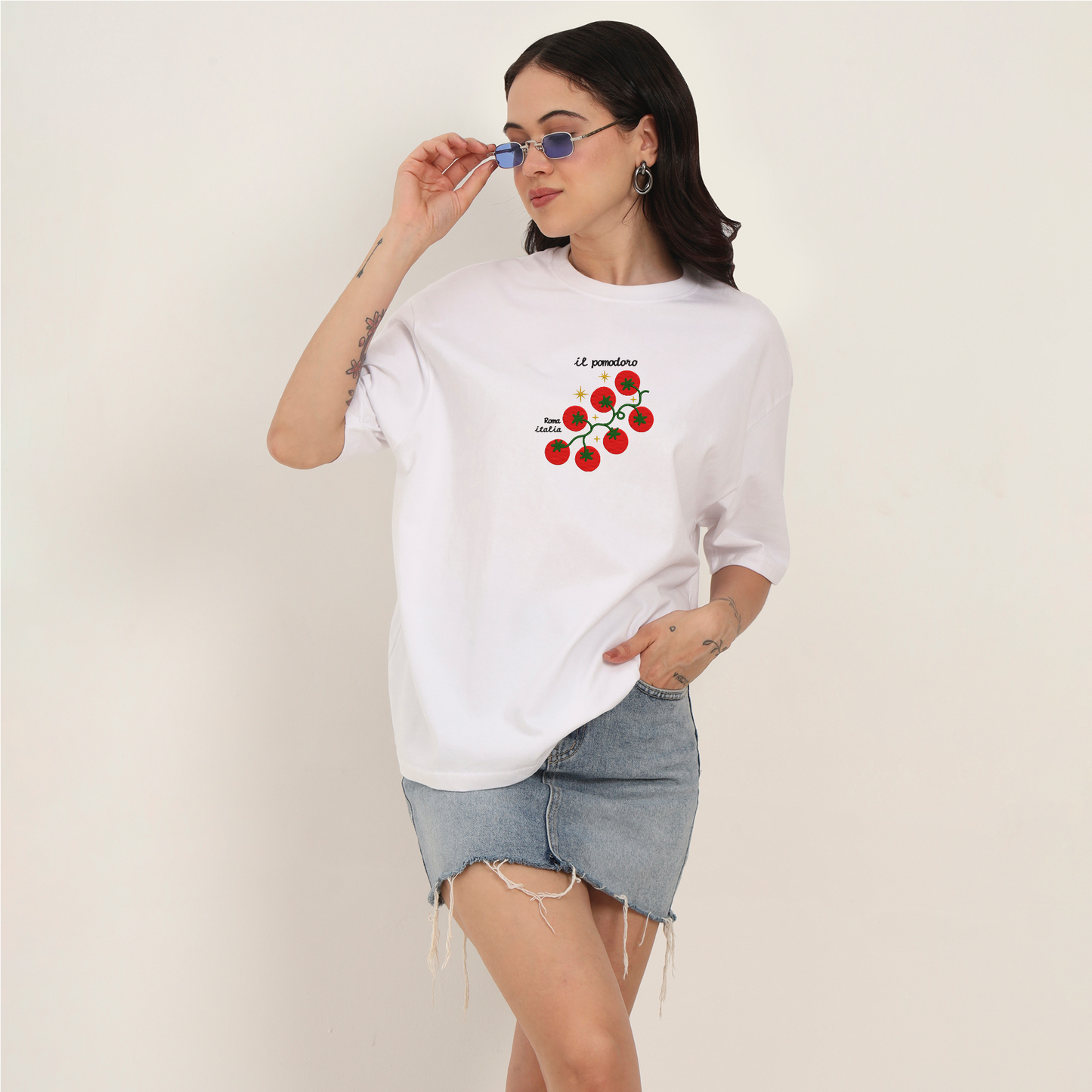 "Il Pomodoro" Embroidered Tee