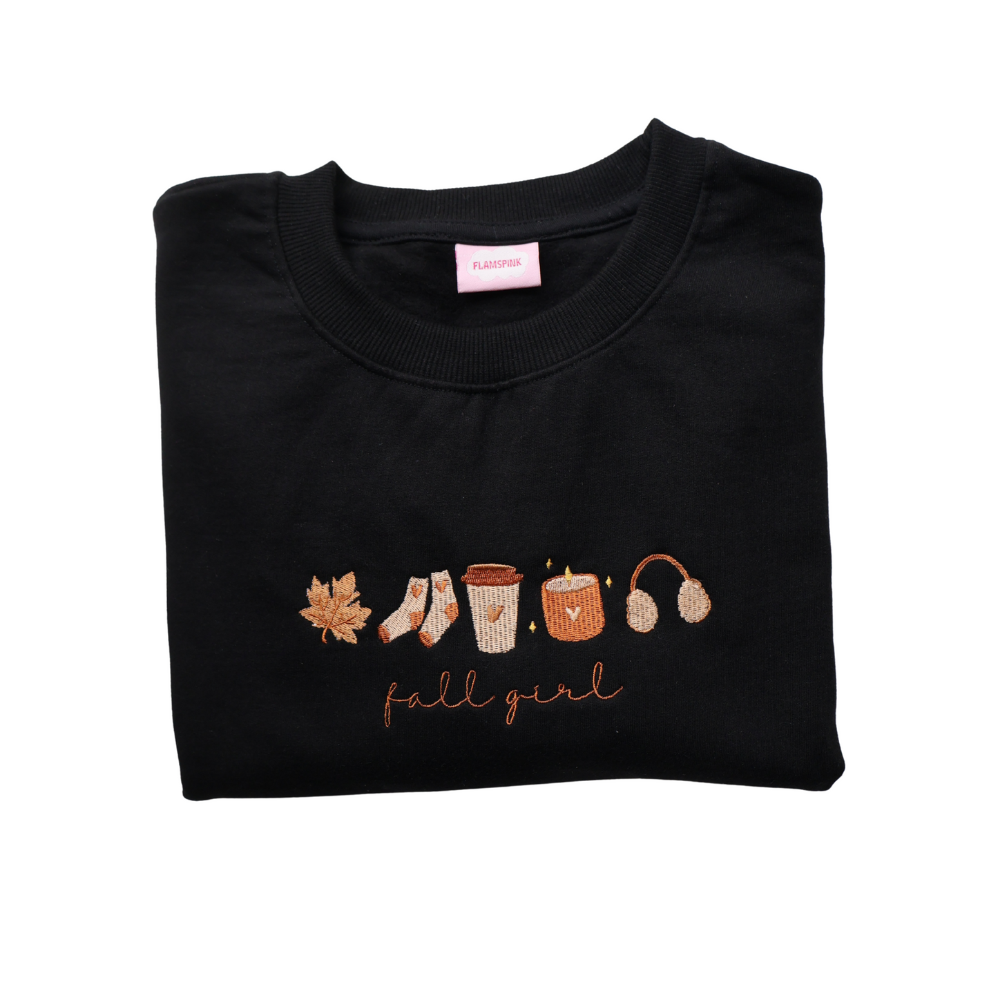 Fall Girl Embroidered Sweatshirt