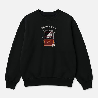 Hogwarts Is My Home Embroidered Sweatshirt - A Magical Essential!