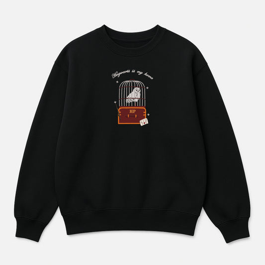 Hogwarts Is My Home Embroidered Sweatshirt - A Magical Essential!