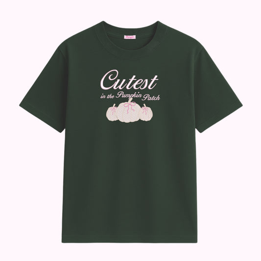 Cutest in the Pumpkin Patch Embroidered T-Shirt