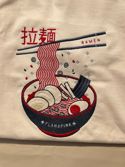Ramen Bowl Embroidered T-Shirt