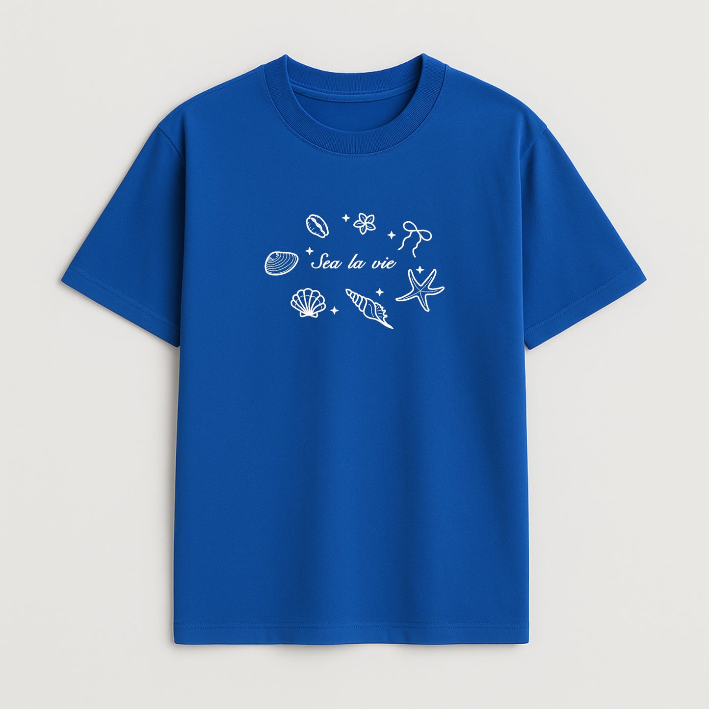 "Sea la vie" Embroidered T-Shirt
