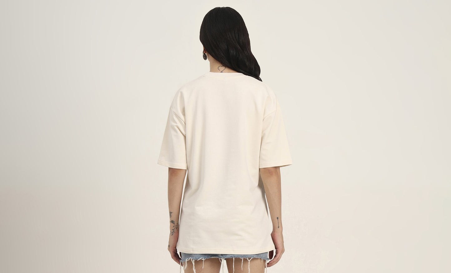 The Essential ivory Oversized T-Shirt