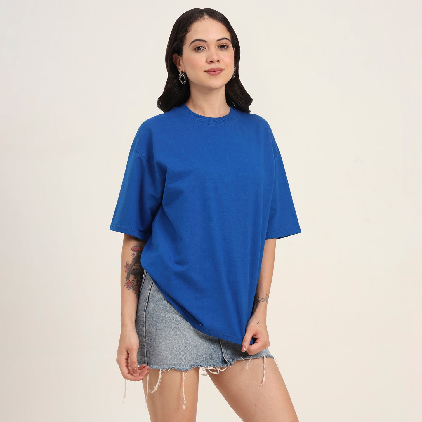 The Cobalt Oversized Statement Tee