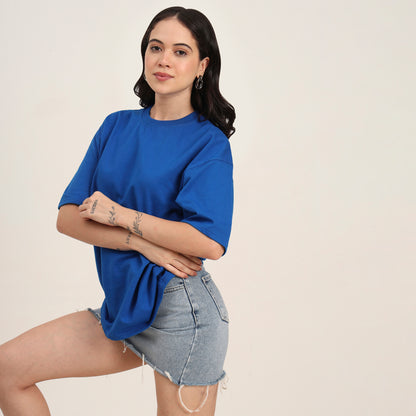 The Cobalt Oversized Statement Tee