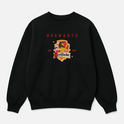 Gryffindor House Crest Embroidered Oversized Sweatshirt