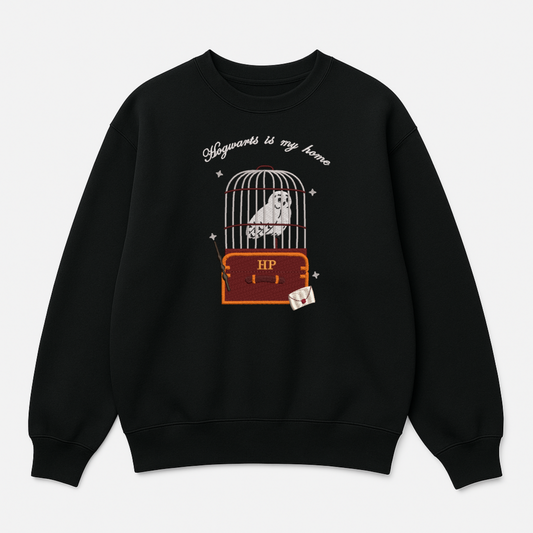 Hogwarts Is My Home Embroidered Sweatshirt - A Magical Essential!